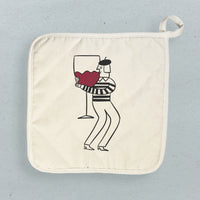 Wine Hugger - Cotton Pot Holder