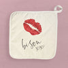 Bisou xx - Valentine's Day Cotton Pot Holder