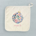 Painted Floral Ornament - Custom Cotton Pot Holder