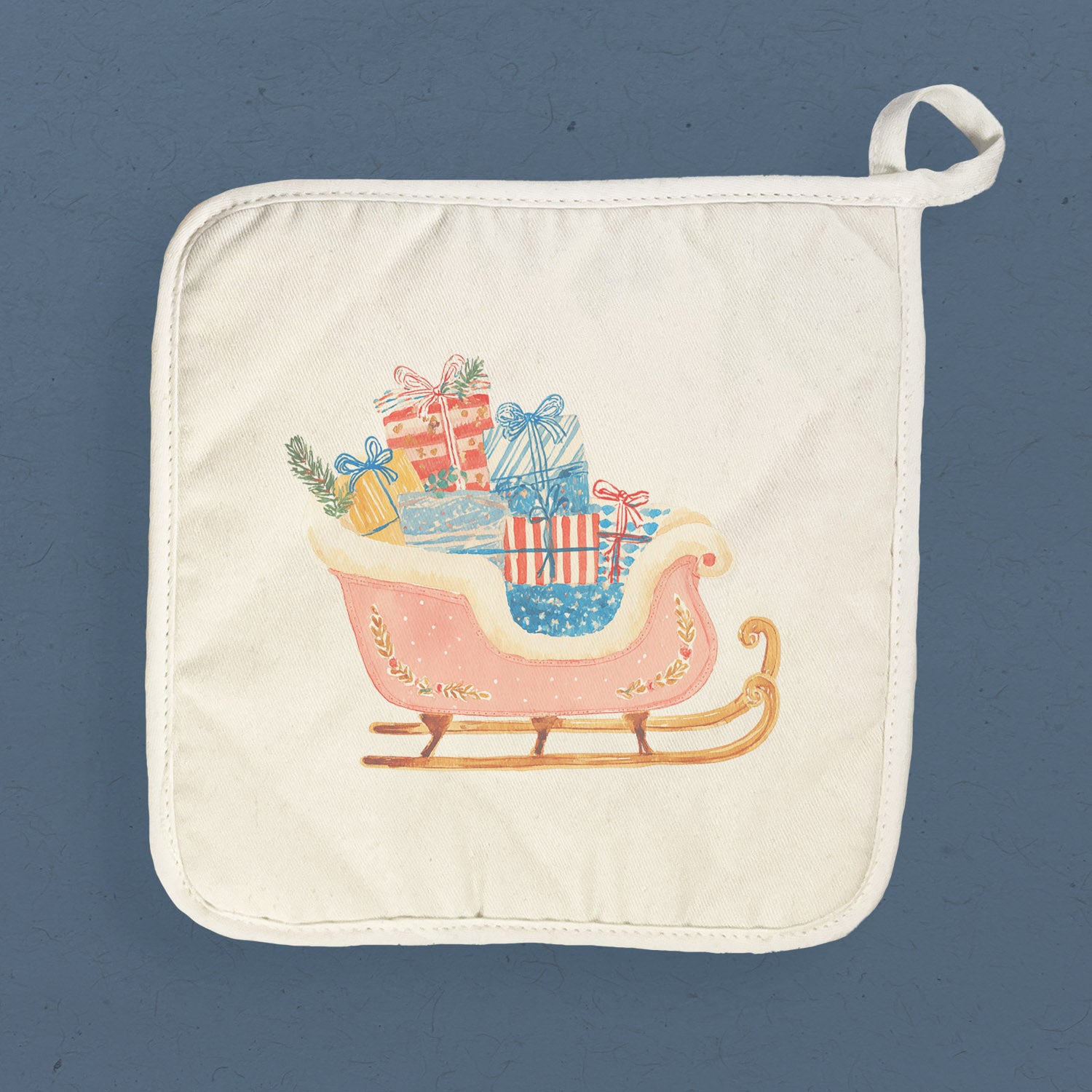 Sleigh Rosé - Customizable Cotton Pot Holder