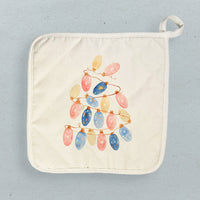 Twinkling Lights Tree - Customizable Cotton Pot Holder