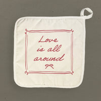 Love is All Around - Cotton Pot Holder