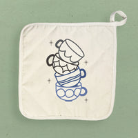 Shiny Coffee Cups - Cotton Pot Holder