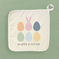 Happy Easter Eggs - Cotton Pot Holder