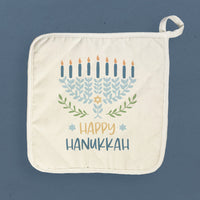 Happy Hanukkah - Cotton Pot Holder