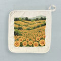 Sunflower Field - Oil Painting - Cotton Pot Holder