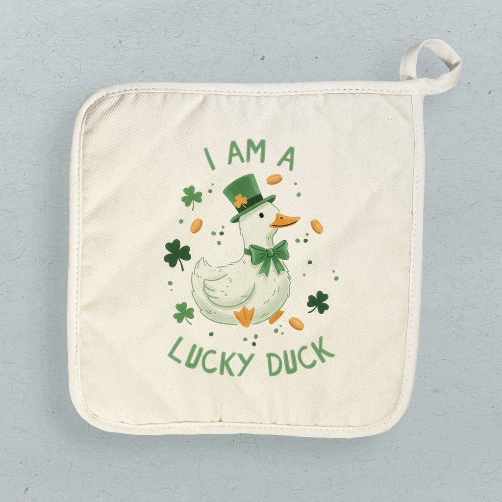 I Am A Lucky Duck - Cotton Pot Holder
