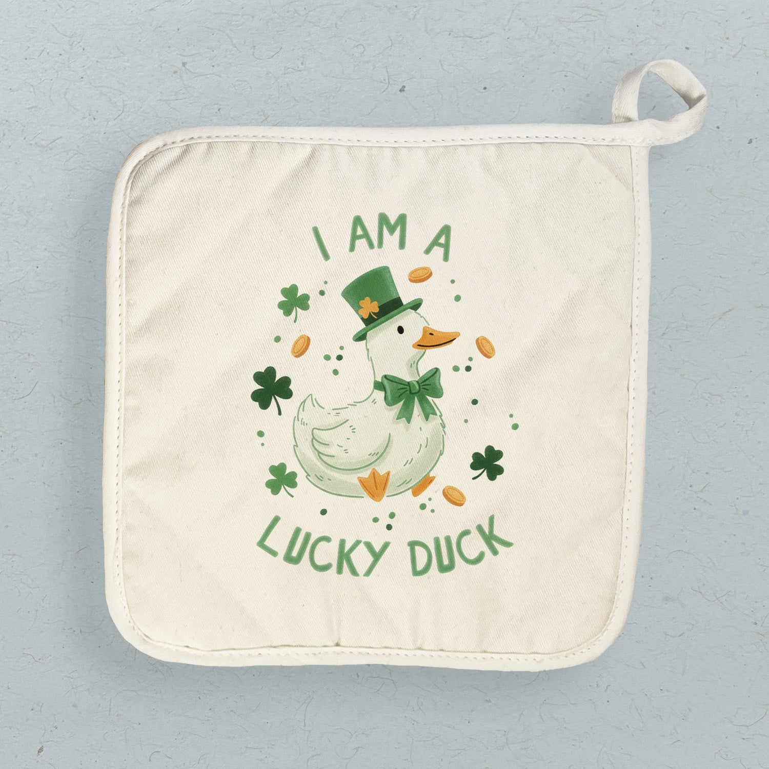 I Am A Lucky Duck - Cotton Pot Holder
