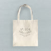 Hand Drawn Branches City State Zip Estd - Canvas Tote Bag