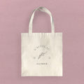 Hand Drawn Branch City State Est - Custom Canvas Tote Bag