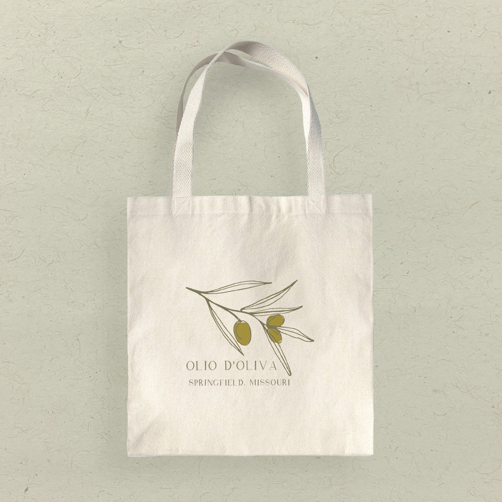 Olio d'Oliva City State - Custom Canvas Tote Bag