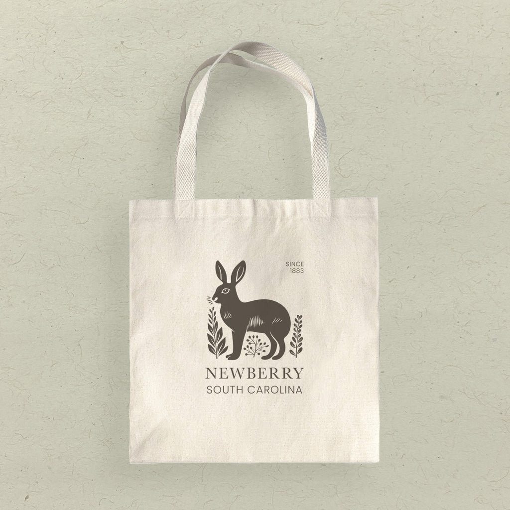 Rabbit City State Est - Custom Canvas Tote Bag