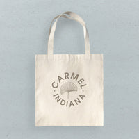 Ginkgo Leaf City State - Canvas Tote Bag