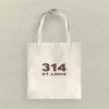 Bold Area Code and City Custom - Canvas Tote Bag