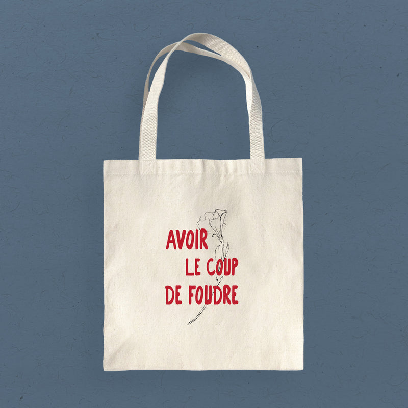 Avoir le Coup de Foudre (Love at First Sight) - Canvas Tote Bag