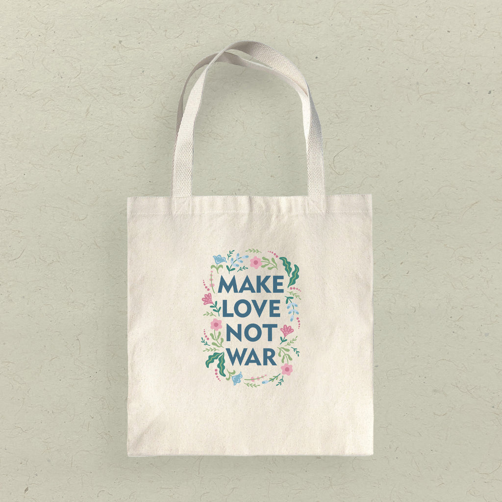 Make Love Not War - Canvas Tote Bag
