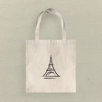 Simple Eiffel Tower - Canvas Tote Bag