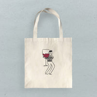 Wine Hugger - Canvas Tote Bag