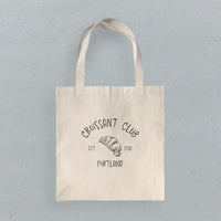 Croissant Club - Custom Canvas Tote Bag