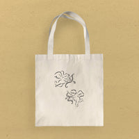 Flying Cupids - Valentine's Canvas Tote Bag