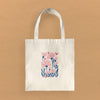 Heart Flowers - Valentine's Canvas Tote Bag