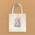 Heart Flowers - Valentine's Canvas Tote Bag