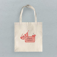 Love Ticket - Valentine's Canvas Tote Bag