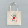 Queen of Hearts - Valentine's Day Canvas Tote Bag