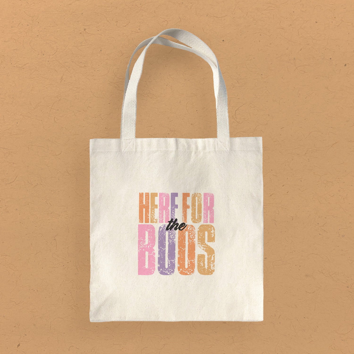 Here for the Boos - Halloween Canvas Tote Bag