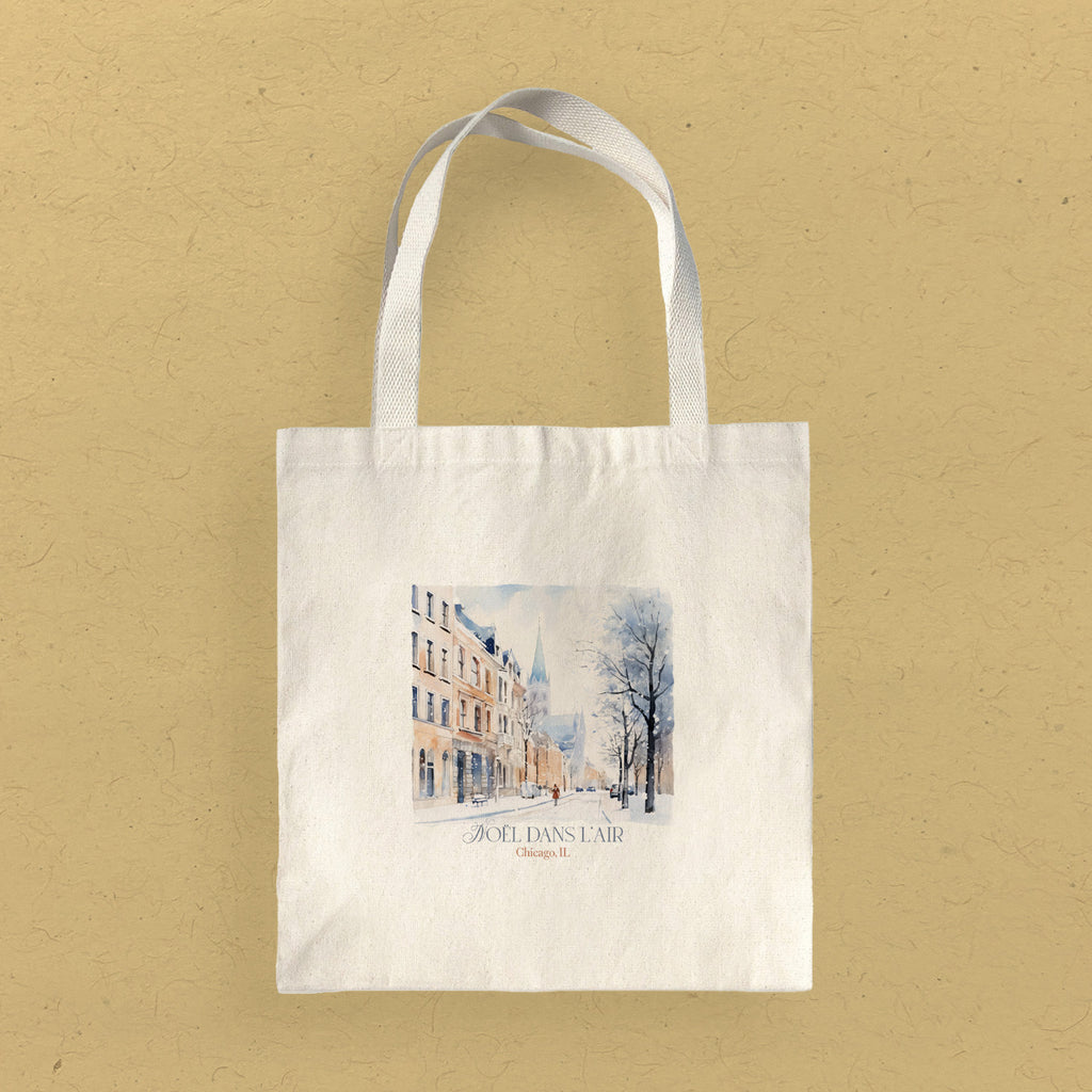 Christmas In The Air - Custom Canvas Tote Bag