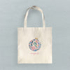 Painted Floral Ornament - Custom Canvas Tote Bag