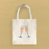 Sparkling Cheers - Customizable Canvas Tote Bag