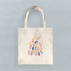 Twinkling Lights Tree - Customizable Canvas Tote Bag