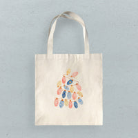 Twinkling Lights Tree - Customizable Canvas Tote Bag