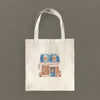 Cozy Winter Storefront - Customizable Canvas Tote Bag