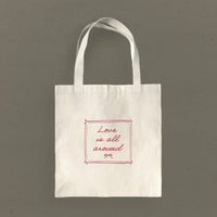 Love is All Around - Canvas Tote Bag