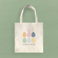 Happy Easter Eggs - Canvas Tote Bag