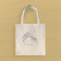 Park Bridge w/ City & State - Custom Spring Canvas Tote Bag