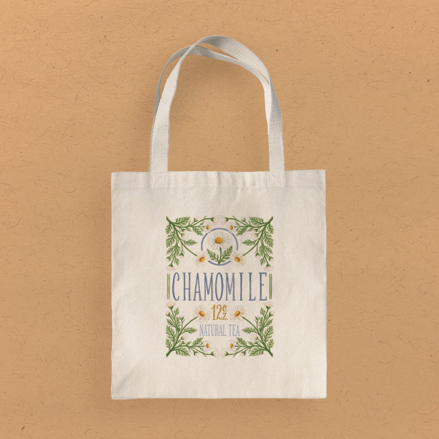 Chamomile Tea Tin - Canvas Tote Bag