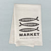 Fish Bone Market - Custom Cotton Tea Towel