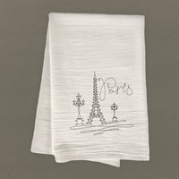 Loopy Eiffel Tower - Cotton Tea Towel