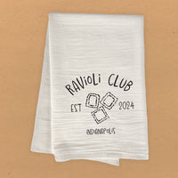 Ravioli Club - Custom Cotton Tea Towel