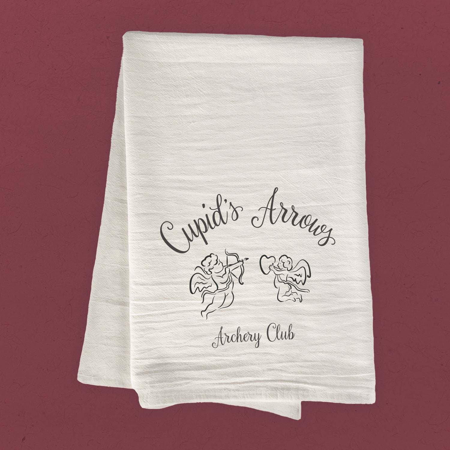 Cupid's Arrows - Valentine's Cotton Tea Towel