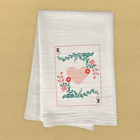 King of Hearts - Valentine's Day Cotton Tea Towel