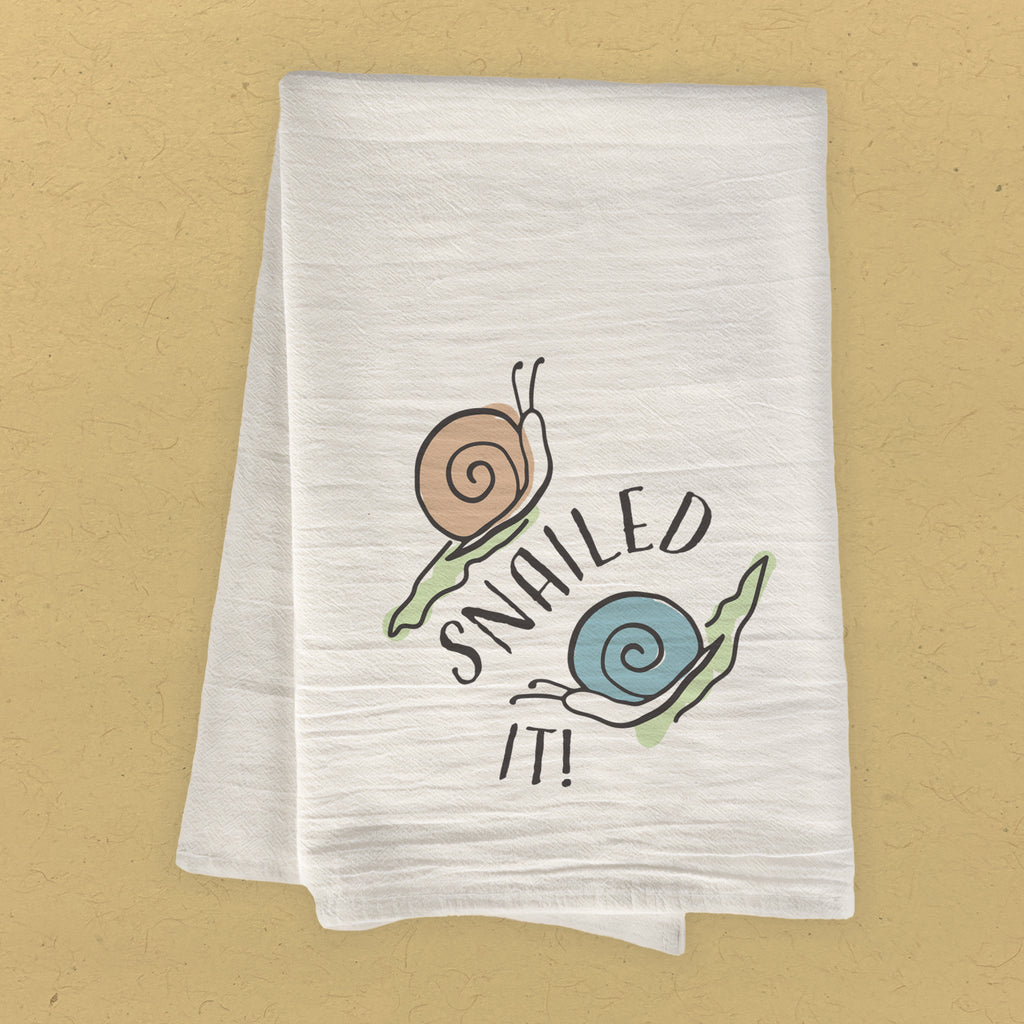 Snailed It! - Cotton Tea Towel