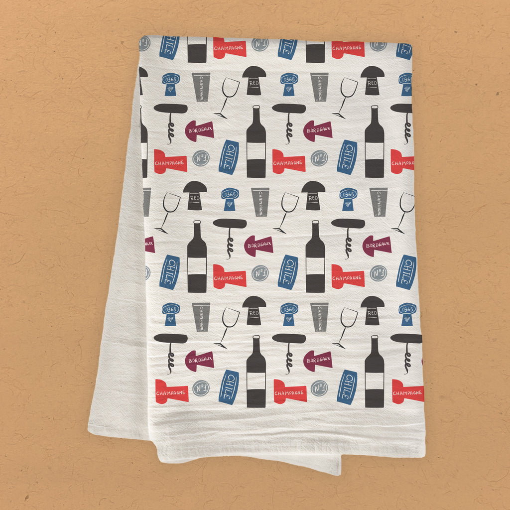 Wine Corks - Cotton Tea Towel