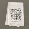 Tree with City - Cotton Tea Towel