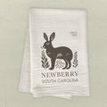 Rabbit City State Est - Custom Cotton Tea Towel