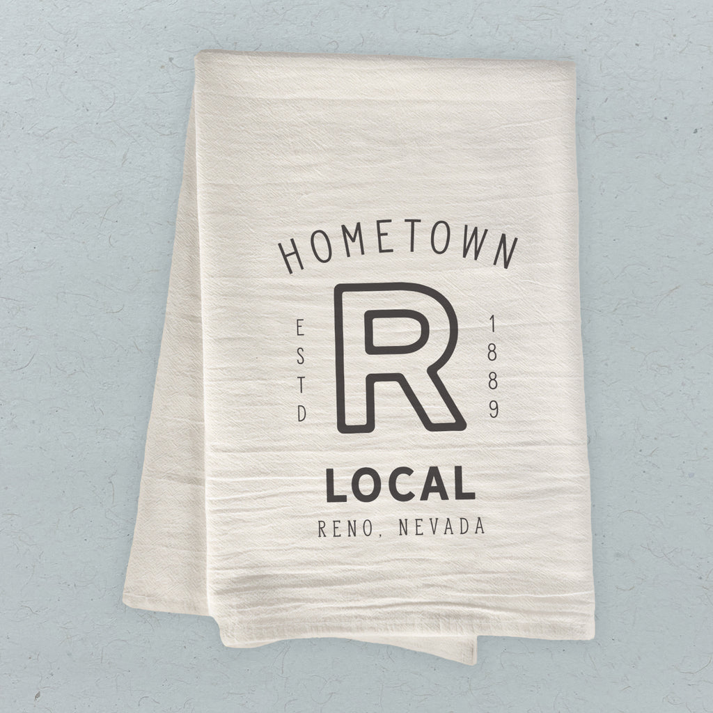 Hometown - Custom Cotton Tea Towel
