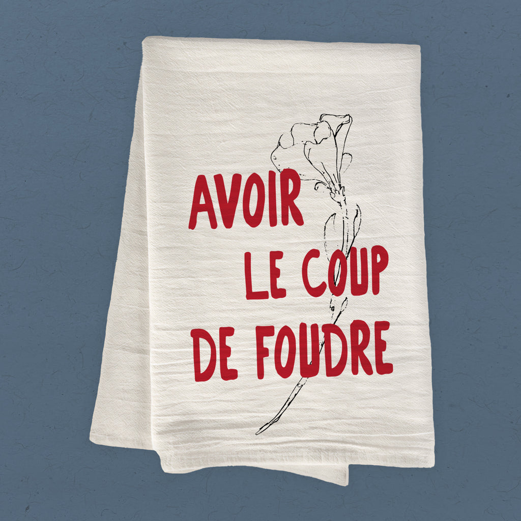 Avoir le Coup de Foudre - Cotton Tea Towel